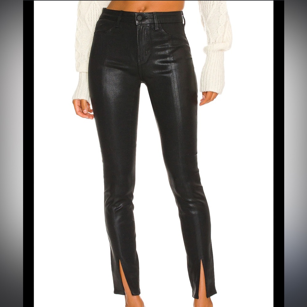 Jyothi High Rise Split Ankle in Noir Coated